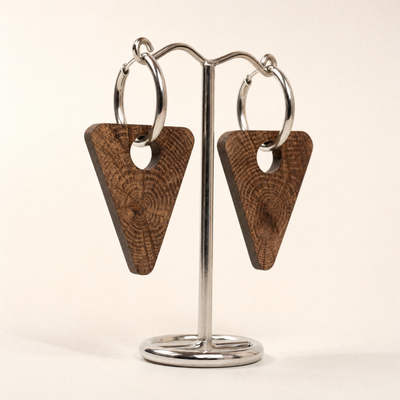 Boucle d'oreille triangle, vue 1